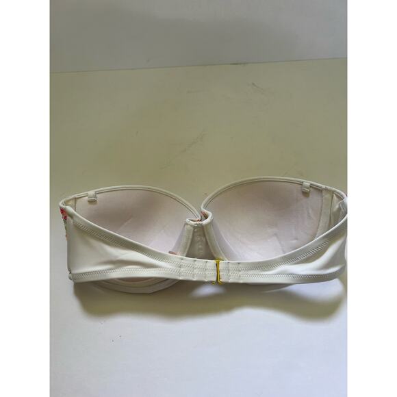 Victoria’s Secret Women's Sequin Underwire Bandeau Bikini Top Pink Size 34C - Picture 4 of 9